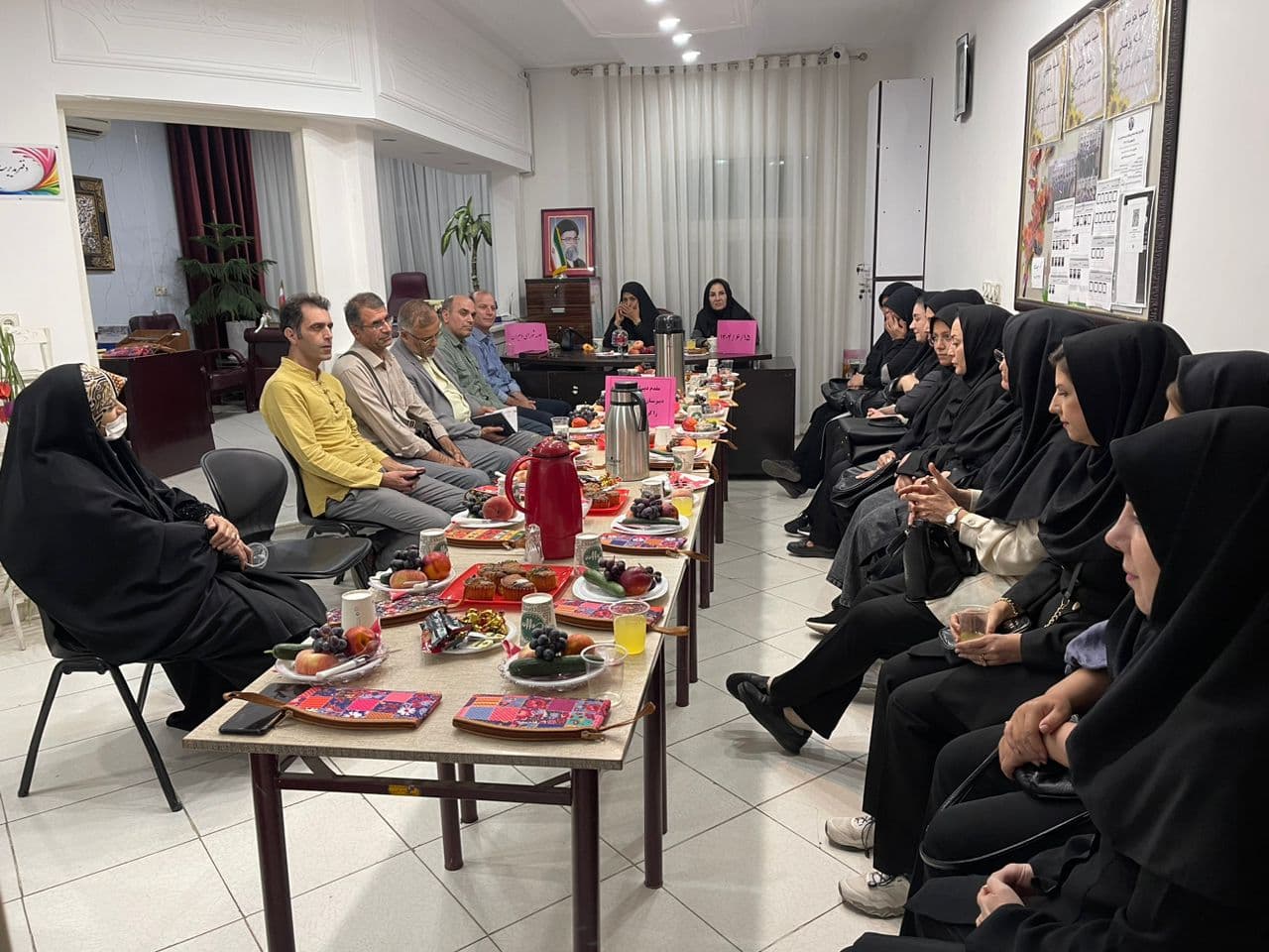 برگزاری جلسه شورای دبیران در شهریور1404 باحضور سرکار خانم مهرابی و اقای توفیق محمد حسینی از اداره کل اموزش و پرورش